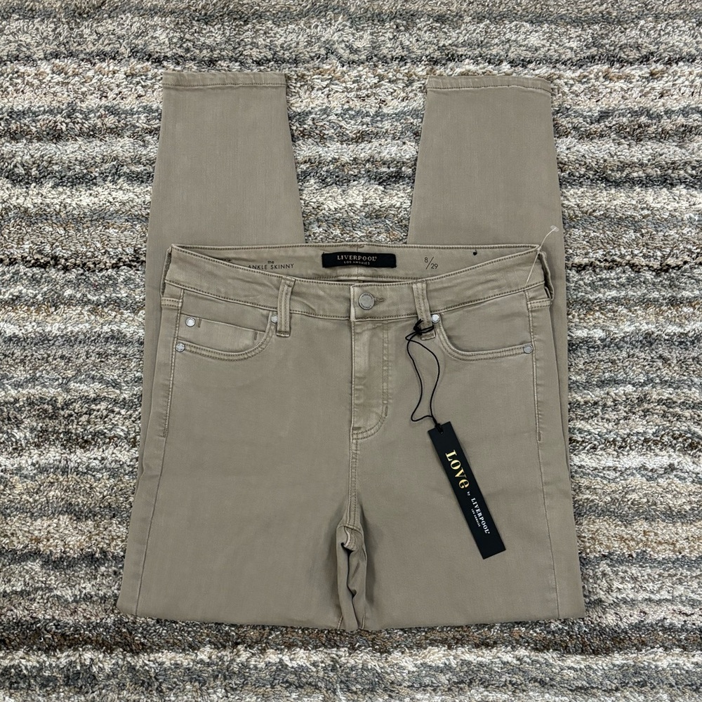 Liverpool The Ankle Skinny Sz 8/29 NWT | Liverpool Tan Skinny Jeans | Ankle Jean